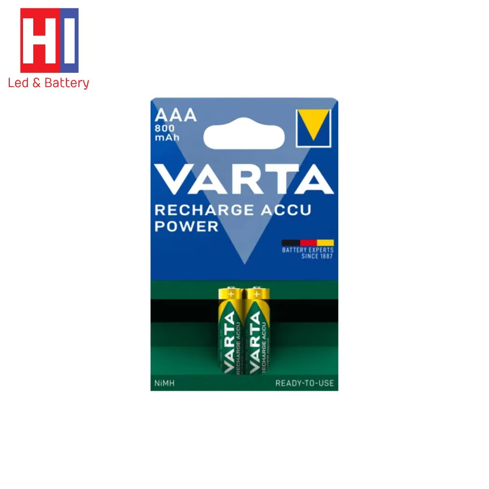 باتری نیم قلم وارتا قابل شارژ بسته دو عددی