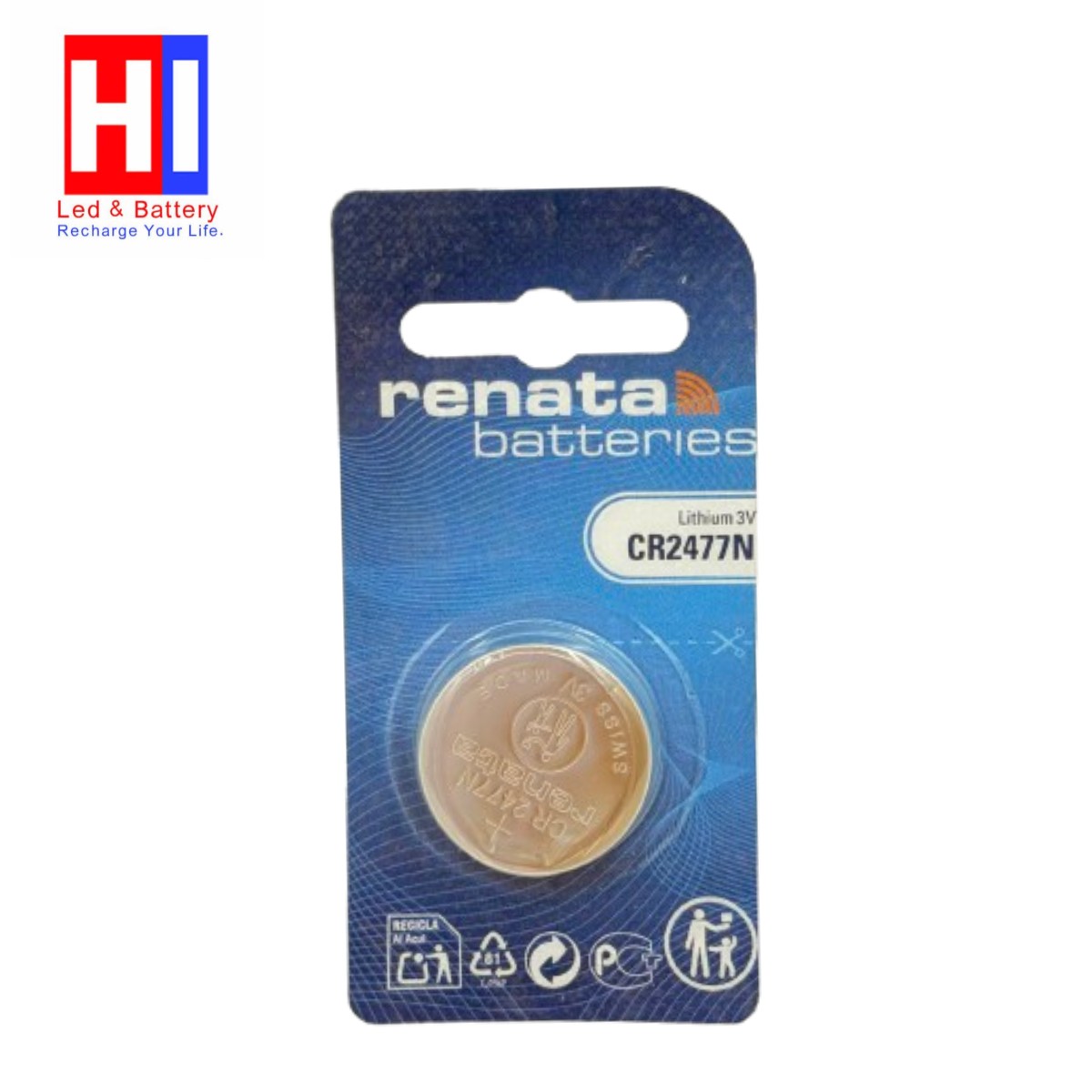 باتری لیتیوم مدل renata CR2477N