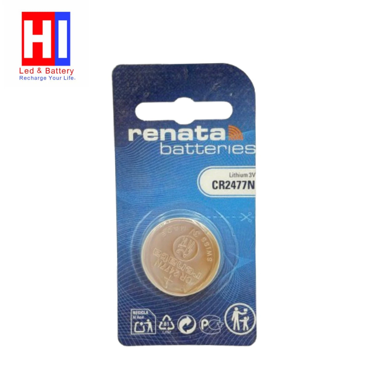 باتری لیتیوم مدل renata CR2477N